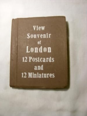 View souvenir of London. 12 Postcards and 12 Miniatures
