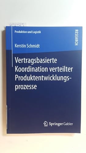 Seller image for Vertragsbasierte Koordination verteilter Produktentwicklungsprozesse for sale by Gebrauchtbcherlogistik  H.J. Lauterbach