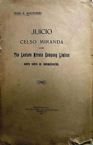 Juicio Celso Miranda con The Lautaro Nitrate Company Limited sobre cobro de indemnización