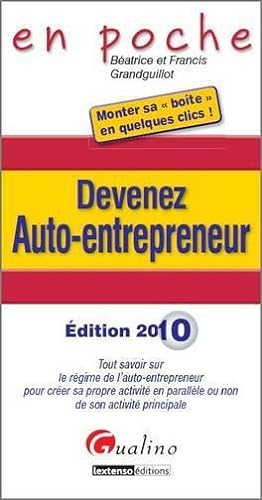 Image du vendeur pour Devenez auto-entrepreneur mis en vente par Chapitre.com : livres et presse ancienne
