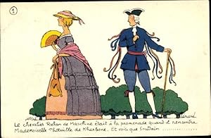 Künstler Ansichtskarte / Postkarte Lemard, Joseph, Histoire des Amours de Demoiselle Phoeuille de...