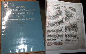 DIE LIEDER REINMARS UND WALTHERS VON DER VOGELWEIDE Aus der Würzburger Handschrift 2° Cod. MS. 73...
