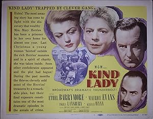 Seller image for Kind Lady Lobby Card Complete Set for sale by AcornBooksNH