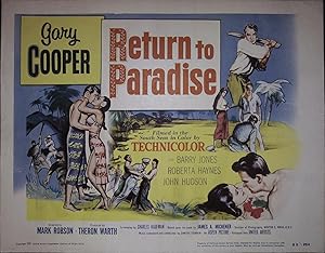 Image du vendeur pour Return to Paradise Lobby Card Complete Set mis en vente par AcornBooksNH