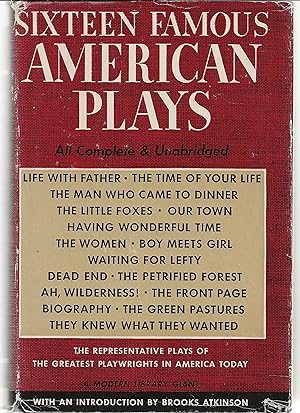 Seller image for Sixteen Famous American Plays for sale by Old Algonquin Books