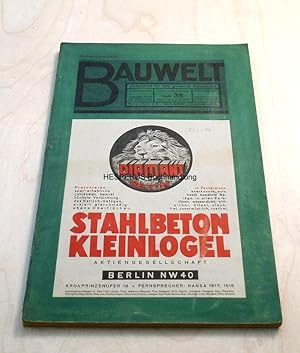 Bauwelt - XXI. Jg./ Heft 35, 28. August 1930