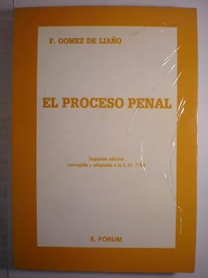Bild des Verkufers fr El proceso penal zum Verkauf von Librera Antonio Azorn