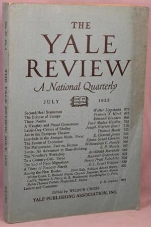 The Yale Review, A National Quarterly. July, 1922.