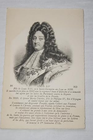 Image du vendeur pour LOUIS XIV CPA VELIN R1894 HISTOIRE FRANCE MONOGRAPHIE mis en vente par Librairie RAIMOND