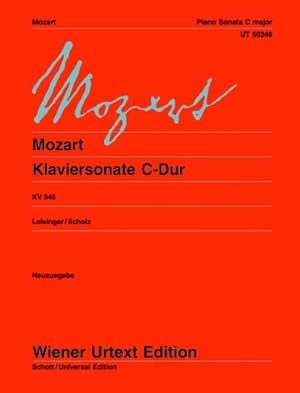 Immagine del venditore per MOZART - Sonata (K.545) en Do Mayor "Facil" para Piano (Urtext) (Leisinger/Scholz) venduto da Mega Music