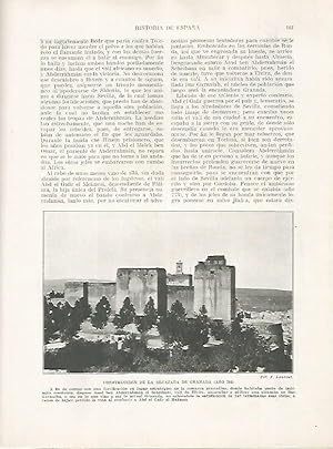 Bild des Verkufers fr LAMINA 18159: Construccion de la Alcazaba de Granada zum Verkauf von EL BOLETIN