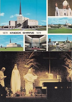 Knock Shrine County Mayo Irish 1879-1979 Ghost Apparition 2x Postcard