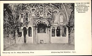 Ansichtskarte / Postkarte Gurk in Kärnten, Dom, Westempore, Kapelle aus dem 13 Jhd., Mutter Gotte...