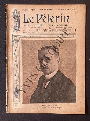 LE PELERIN-N°2235-25 JANVIER 1920-PAUL DESCHANEL