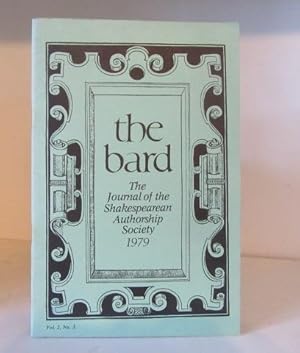 Imagen del vendedor de The Bard, Journal of the Shakespearean Authorship Society, Vol.2, No. 3, 1979 a la venta por BRIMSTONES