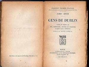 Seller image for GENS DE DUBLIN. Traduit de l'anglais : Yva Fernandez, Hlne du Pasquier, Jacques-Paul Reynaud. Prface de Valery Larbaud. for sale by DEL SUBURBIO  LIBROS- VENTA PARTICULAR