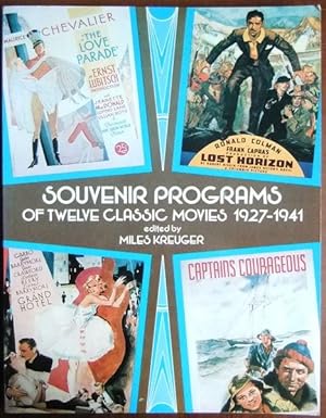 Souvenir Programs of Twelve Classic Movies 1927-1941.