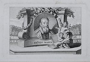 Bild des Verkufers fr Portrait. Brustfigur nach viertelrechts in Oval umgeben von einem Sockel. Kupferstich von Johann Ernst Mansfeld. zum Verkauf von Antiquariat  Braun