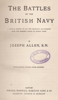 The Battles of the British Navy