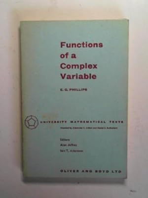 Seller image for Functions of a complex variable for sale by Cotswold Internet Books