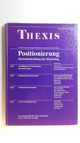 Seller image for Positionierung : Kernentscheidung des Marketing for sale by Gebrauchtbcherlogistik  H.J. Lauterbach