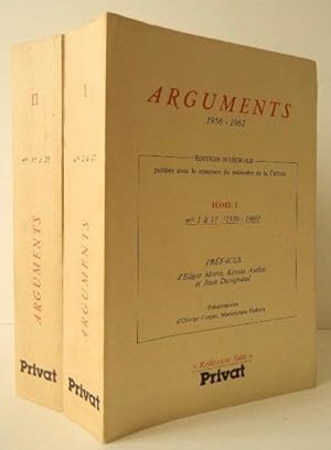 ARGUMENTS. 1956-1962. Edition intégrale publiée avec le concours du Ministère de la Culture.