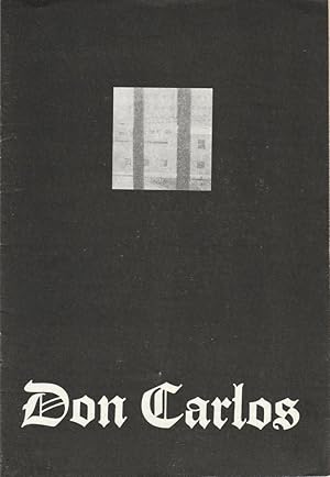 Seller image for Programmheft Friedrich Schiller DON CARLOS Schauspielhaus Spielzeit 1975 / 76 Heft 15 for sale by Programmhefte24 Schauspiel und Musiktheater der letzten 150 Jahre