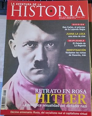 Imagen del vendedor de LA AVENTURA DE LA HISTORIA. AO 4 N 38. RETRATO EN ROSA, HITLER; LA POLEMICA SEXUALIDAD DEL DICTADOR NAZI. a la venta por Libreria Lopez de Araujo