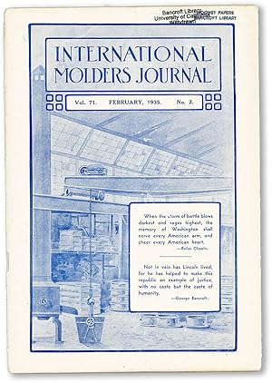 International Molders Journal. Vol. 71, no.2 (February 1935)