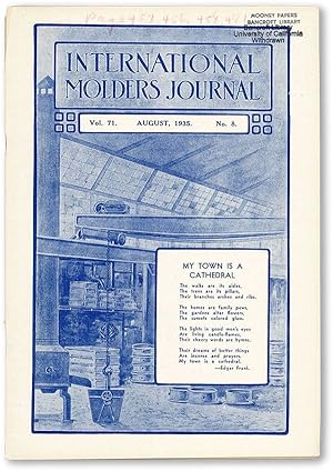 International Molders Journal. Vol. 71, no.8 (August 1935)