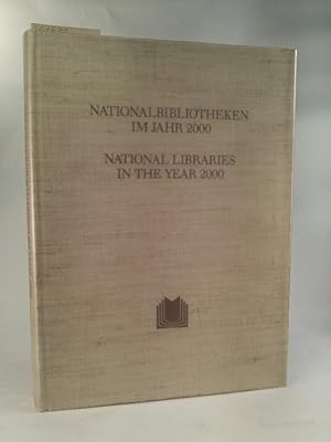 Imagen del vendedor de Nationalbibliothek im Jahr 2000 /National Libraries in the Year 2000: Festgabe fr Gnther Pflug zum 65. Geburtstag (dt./ engl.) Festgabe fr Gnther Pflug zum 65. Geburtstag a la venta por ANTIQUARIAT Franke BRUDDENBOOKS