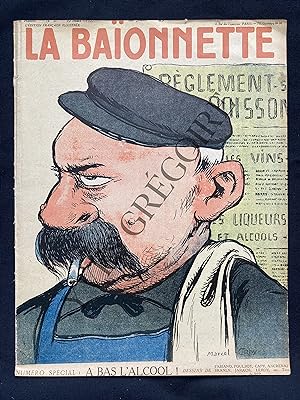 LA BAIONNETTE-N°37-16 MARS 1916-A BAS L'ALCOOL!
