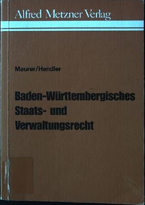 Bild des Verkufers fr Baden-Wrttembergisches Staats- und Verwaltungsrecht : (BWStVR). zum Verkauf von books4less (Versandantiquariat Petra Gros GmbH & Co. KG)