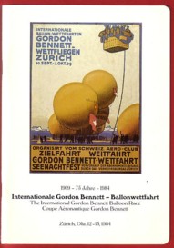 INTERNATIONALE GORDON-BENNETT BALLONWETTFAHRT ZÜRICH 1984 - Off. Programm;