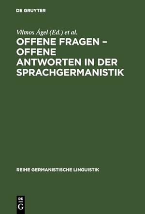 Bild des Verkufers fr Offene Fragen - offene Antworten in der Sprachgermanistik. (=Germanistische Linguistik ; 128). zum Verkauf von Antiquariat Thomas Haker GmbH & Co. KG