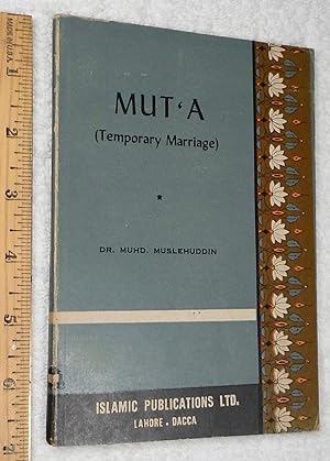 Immagine del venditore per MUT'A (Temporary Marriage) venduto da Dilly Dally