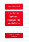 Imagen del vendedor de LECTURAS BREVES, ESCUELA DE SABIDURA a la venta por AG Library
