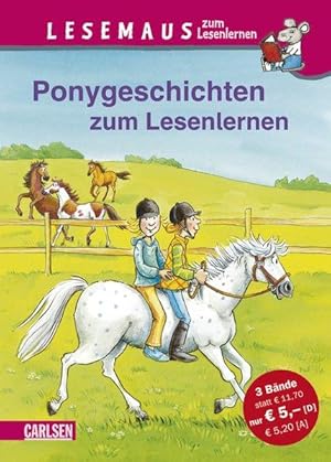 LESEMAUS zum Lesenlernen Sammelbände: Ponygeschichten zum Lesenlernen: Einfache Geschichten zum S...