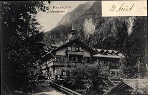 Ansichtskarte / Postkarte Kaprun Salzburg, Kesselfall Alpenhaus