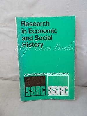 Research in Economic and Social History