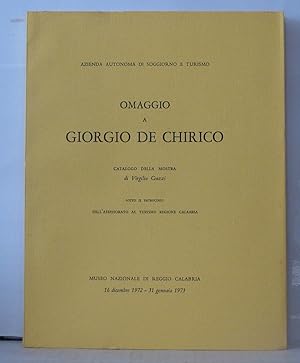 Immagine del venditore per Omggio a giorgio de chirico catalogo della mosra di Virgilio Guzzi venduto da Librairie Albert-Etienne