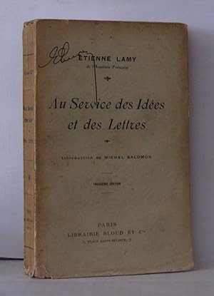 Seller image for Au service des ides et des lettres for sale by Librairie Albert-Etienne