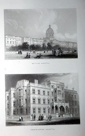 Imagen del vendedor de BETHLEHEM HOSPITAL and WESTMINSTER HOSPITAL a la venta por Portman Rare Books