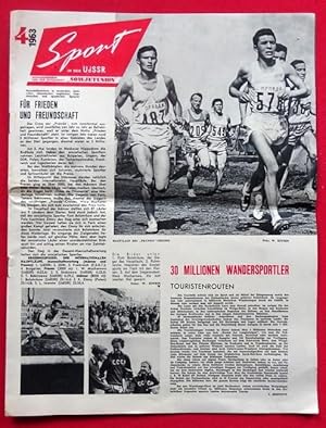 Sport in der UDSSR Nr. 4/1963 (Monatsillustrierte)