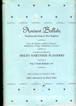 Seller image for Ancient Ballads Traditionally Sung in New England: Volume I: Child Ballads, 1-51. for sale by Dorley House Books, Inc.