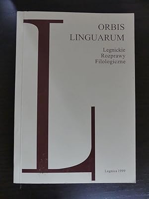 Imagen del vendedor de Orbis Linguarum. Legnickie Rozprawy Filologiczne. Vol. 11. a la venta por Antiquariat Maralt
