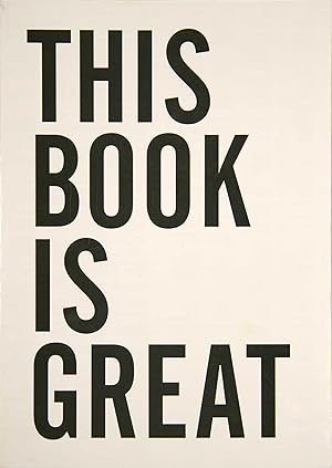 Imagen del vendedor de This book is great : [Festival Belluard Bollwerk International 1983-2013]. a la venta por Harteveld Rare Books Ltd.