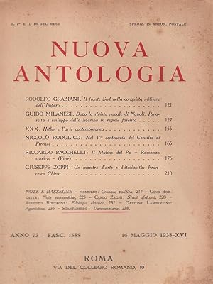 Bild des Verkufers fr Nuova antologia anno 73 16 maggio 1938 zum Verkauf von Librodifaccia