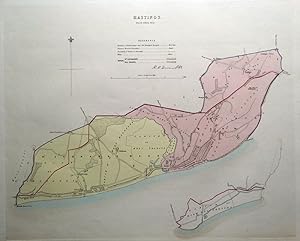 Antique Map HASTINGS, St.LEONARDS, EAST SUSSEX Street Plan, Dawson original 1832