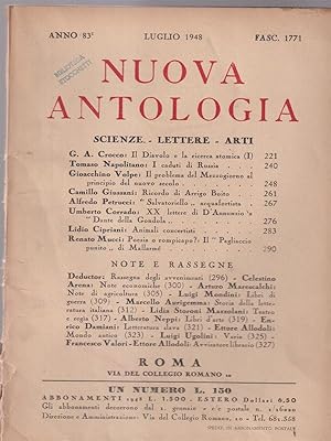 Seller image for Nuova antologia Scienze-lettere-arti Luglio 1948 for sale by Librodifaccia